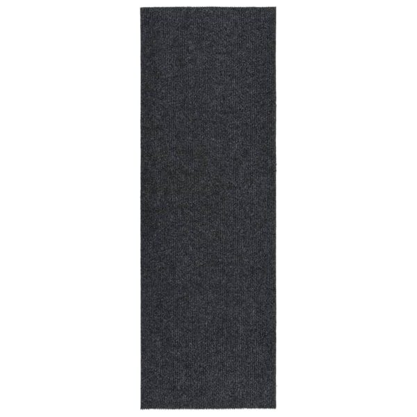 snavsbestandig tæppeløber 100x300 cm antracitgrå