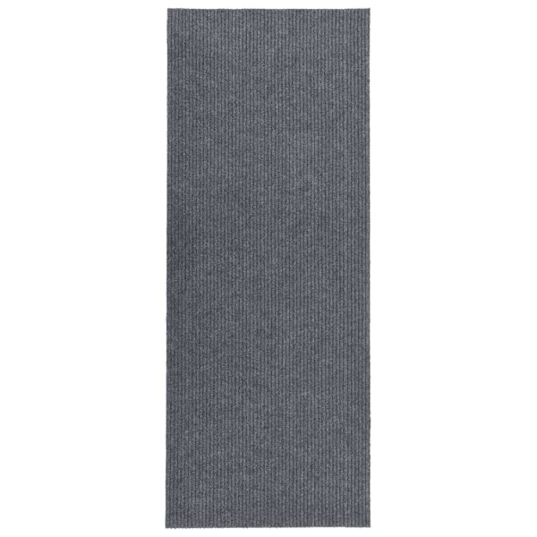 snavsbestandig tæppeløber 100x300 cm grå