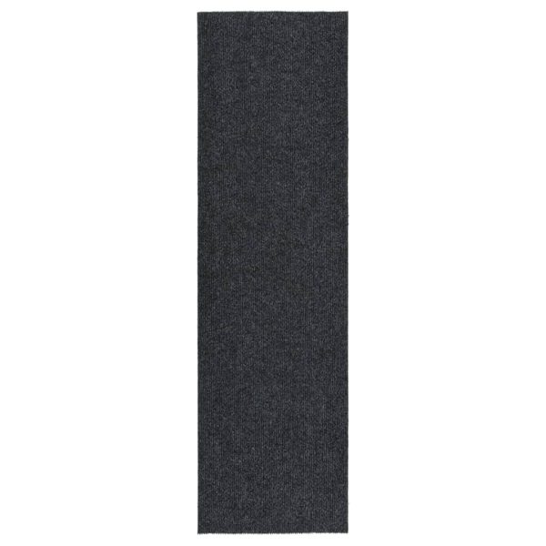 snavsbestandig tæppeløber 100x350 cm antracitgrå
