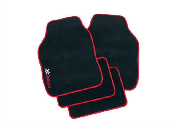 Bundmåtter Universal Rand rød, materiale polyester, PETEX