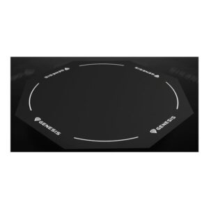 Genesis Tellur 400 - floor mat - octagonal - 100 cm - black