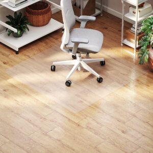 Gulvmåtte, skridsikker, 1,5 mm tyk, 120x120 cm, transparent