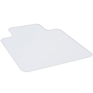 Stolemåtte til hårde gulve, 90 x 120 cm, skridsikre, transparente gulvmåtter til beskyttelse af træ og fliser, til kontor og hjem